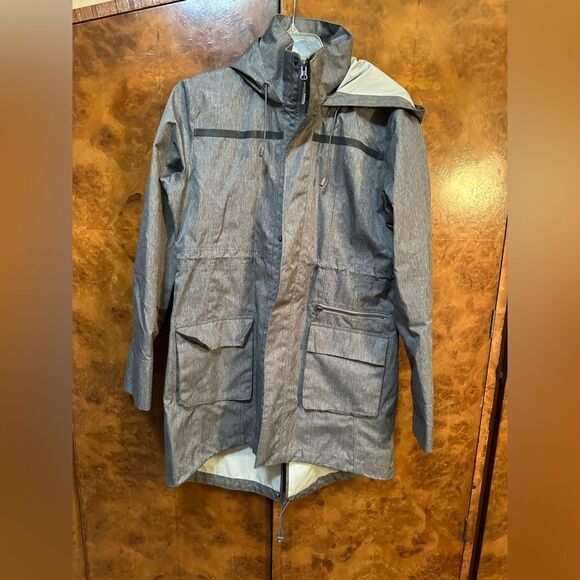 Weather ready Gray Hooded Jacket - Picture 1 of 7